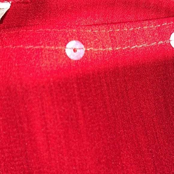 Vintage Rio Red Embellished Jacket & Top Set in Medium Really Pretty - Picture 8 of 10